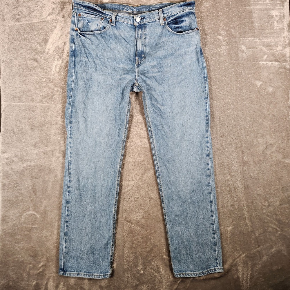 Levi's 541‎ Jeans Men's 38X30 (Tag 36X30) Blue Zip Up Straight Wide Leg